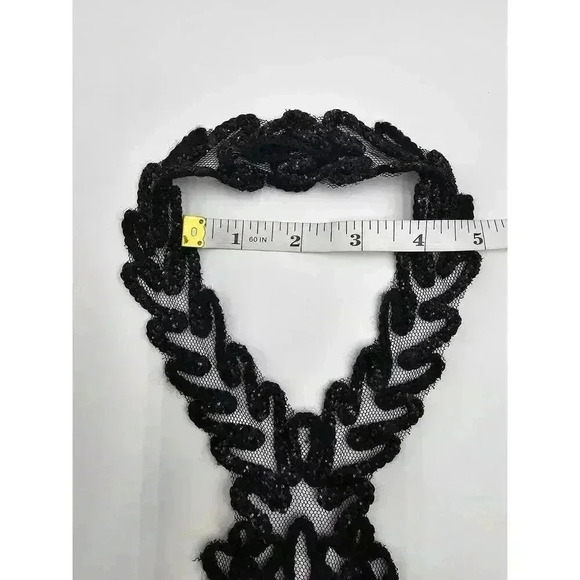 Vtg Roberta Women's 5/6 Black Halter Neck Fitted Formal Mini Dress - Picture 12 of 12